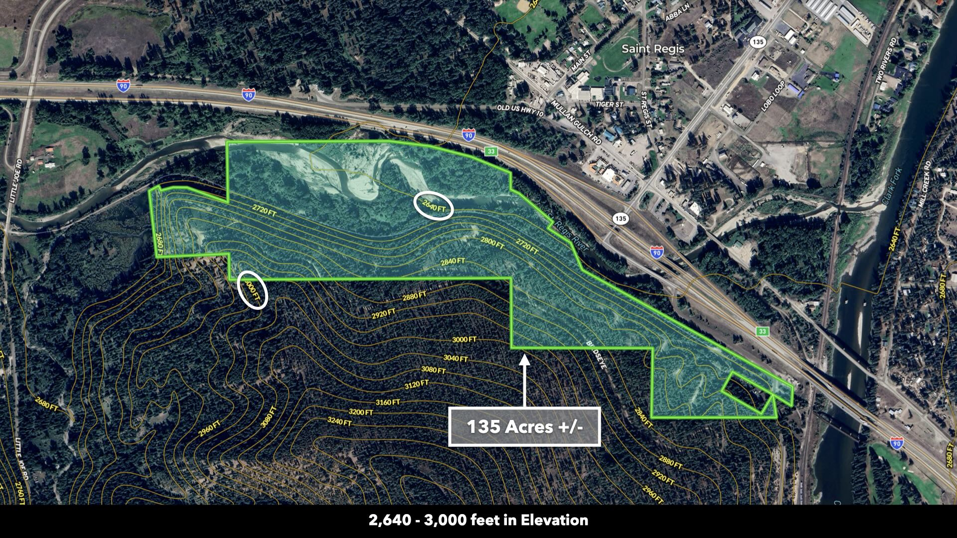 135 Riverfront Acres NW Montana in 4 Lots. Timber. Borders Public Land. Easy Access.